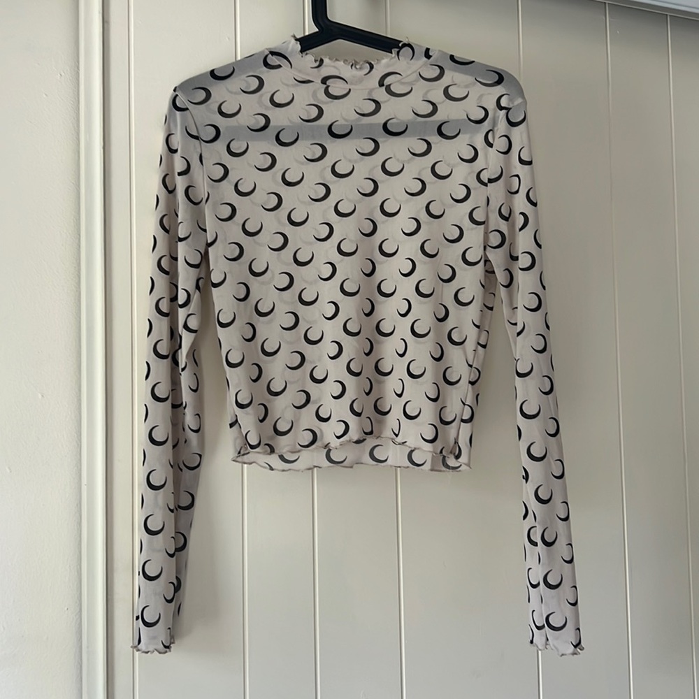 Crescent Moon Top 🌙 Marine Serre Inspired